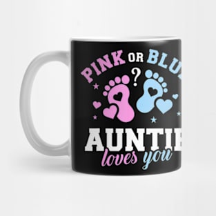 Gender reveal auntie aunt Mug